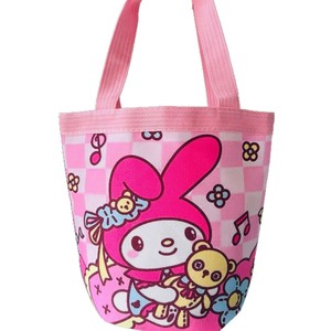 Sac fourre-tout en toile illustré mignon, fermeture ouverte, sac à déjeuner pour maman, petit sac de travail - Product Image 4