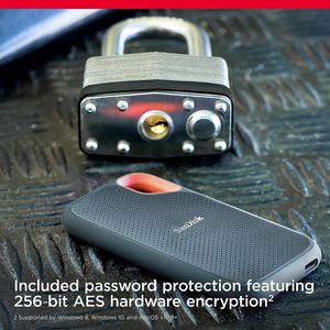 SanDisk Extreme Portable SSD 4TB USB-C โซลิดสเตทไดรฟ์แบบพกพาสำหรับแท็บเล็ต - Product Image 6