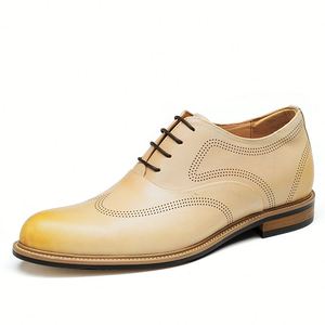 Zapatos de Vestir de Alta Gama para Hombre, Estilo Italiano, Formales, de Cuero Genuino, Hechos a Mano, Mocasines, Zapatos Oxford Formales de Negocios para Hombre - Product Image 4