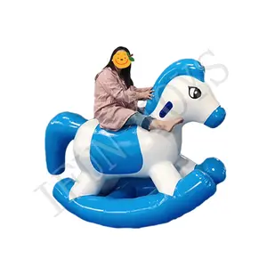Riesiges aufblasbares Schaukel pferd/aufblasbares Reiten/aufblasbares Pony pferd für Pools pielzeug