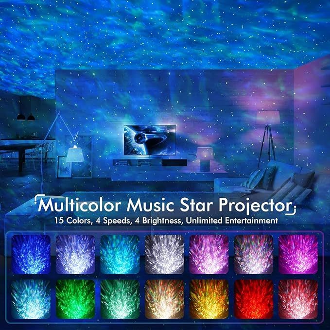 REER DreamBeam - Proiettore/Luce Notturna Per Bambini Con 24 Immagini E Suoni Della Natura