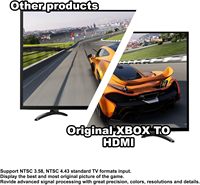 Compatible con 720P/1080P, compatible con Xbox 360 y Slim.Xbox 360 a HDMIConverter HD Link Cable para Xbox360 HDMIAdapter