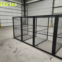 Casier en treillis métallique transparent Brio pour vérification rapide des stocks, armoire en acier pour outils de laboratoire et atelier