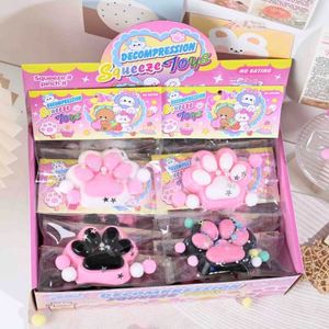 Kawaii Toy Wholesale TPR Cat Paw/<b>Bear</b> Claw Squishy Toy Toys for Stress Relief Hot-selling <b>Cute</b> Colorful cat Paw - Product Image 1