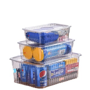 Desktop Storage Box Rectangular Transparent Large Capacity For Makeup Bathroom Kitchen Organization - Product Image 3