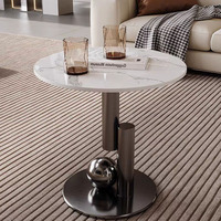 Hanyee 2025 – Nouvelle Arrivée : Ensemble de Tables Basses Convertibles Modernes et Minimalistes en Pierre Frittée et Acier Carbone pour Villas et Maisons