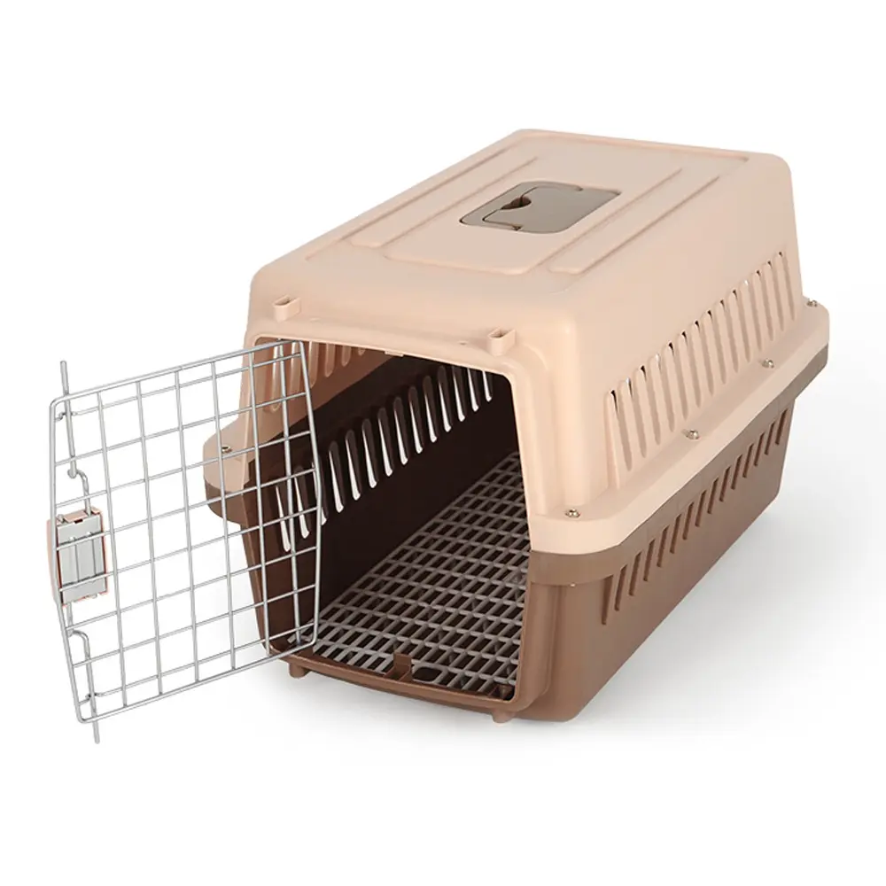 Hot Sale Dog Transport Box Airline Zugelassene Haustier Katze Trage tasche Plastic House Pet Cages