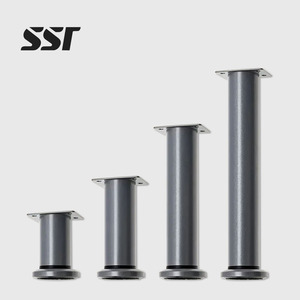 Adjustable Height Round Modern Metal Furniture Legs (Iron) for Living Room <b>Sofas</b> Tables Cabinets & Bed Frames SSR - Product Image 1