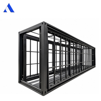 Structure de maison conteneur extensible en kit de 40 pieds (11,8 mètres) de longueur
