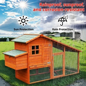 Gaiola de Madeira para Galinhas ao Ar Livre, Grande, para Criação Doméstica, Casa para Galinhas e Coelhos, Vários Tamanhos - Product Image 4
