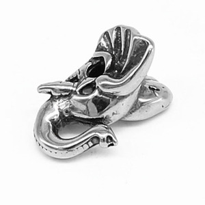 yunnique <b>Elephant</b> Head Charm Tibetan Silver Animal Shape Pendant <b>Gift</b> Jewelry Accessory - Product Image 5