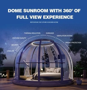 Hôtel transparent de tente de dôme de maison de <span class=keywords><strong>bulle</strong></span> de Glamping de polycarbonate extérieur - Product Image 5