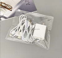 Transparent 18*15cm PVC Ziplock bijoux emballage sacs pour câble de charge bonne qualité bijoux pochette fermeture éclair pochette