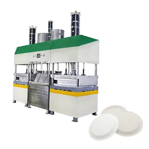 Makine düşük maliyetli tek kullanımlık tabaklar şeker kamışı hamuru sofra takımı