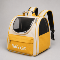 Sac à dos respirant pour animaux de compagnie Hello Cat, porte-animaux transparent en PVC, capacité 20000 ml, jaune gris-bleu, YAOYUE