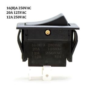 16A 250VAC KCD4开/关自动开关汽车电动IP40塑料黑色按扣2位置230V 4针摇臂开关 - Product Image 3