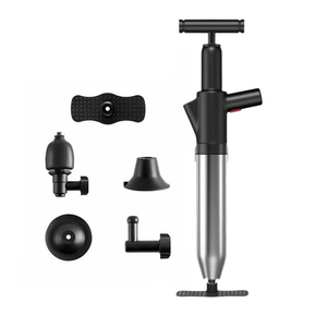 Disotturatore ad alta pressione per WC, sbloccante per tubi con azionamento ad aria compressa, per lavandini, vasche <span class=keywords><strong>da</strong></span> <span class=keywords><strong>bagno</strong></span> e scarichi intasati - Product Image 3