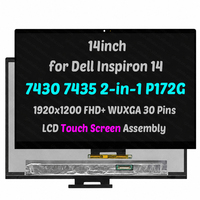 14.0 Inci untuk Dell Inspiron 14 7430 7435 2-In-1 P172G WUXGA 1920X1200 Pengganti Perakitan Layar Sentuh LCD