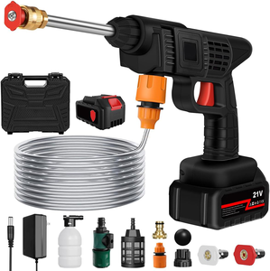 Idropulitrice Portatile Senza Fili 18V ad Alta Pressione - Batteria al Litio Ricaricabile, Motore Brushless, Pistola ad Acqua Elettrica 2500PSI, Serbatoio da 10L - Product Image 1