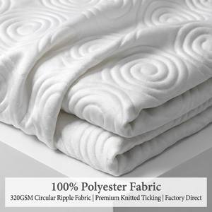 <span class=keywords><strong>Tissu</strong></span> de matelas jacquard tricoté à motif ondulé circulaire sophistiqué et moderne 320 GSM, directement de l'usine, pour usines OEM - Product Image 1