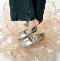 Chaussures plates Mary Jane rétro à double bride fine, bout rond, avec ceinture élastique, simples pour le quotidien, style ballerines, pour femmes