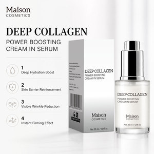 Crema Facial de Colágeno Profundo con Squalane y Niacinamida, Vegana, Antiarrugas, Restaura la Elasticidad - Product Image 1