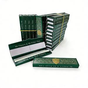 Custom and in Stock Manual Modern <b>Rolling</b> Papers with Customized Sizes with or Without Grinder and Tips - Product Image 4