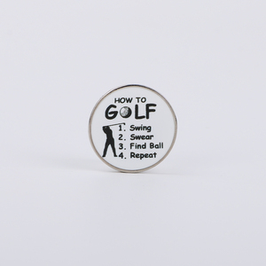 Marqueurs de balles de <span class=keywords><strong>golf</strong></span> personnalisés de haute qualité en métal émaillé vierge à graver pour produits de <span class=keywords><strong>golf</strong></span> - Product Image 2
