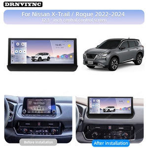 Autoradio Android avec écran tactile de 12,3 pouces, Carplay, caméra 360°, lecteur vidéo <span class=keywords><strong>GPS</strong></span> pour <span class=keywords><strong>Nissan</strong></span> X-Trail / Rogue 2022 2023 2024 - Product Image 2