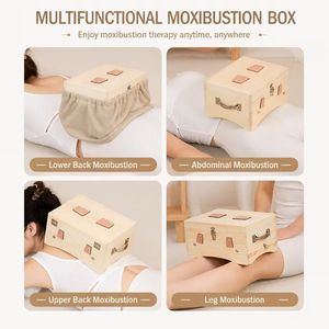 Scatola <span class=keywords><strong>per</strong></span> Moxibustione Aromatica in Legno Massello Personalizzata OEM a 6 Fori, Portatile, Anti-scottatura, Certificata Classe I - Product Image 4