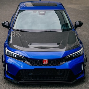 Capó de Fibra de Carbono Real Estilo <span class=keywords><strong>Type</strong></span>-<span class=keywords><strong>R</strong></span>, Personalizado para <span class=keywords><strong>Honda</strong></span> <span class=keywords><strong>Civic</strong></span> 11ª Gen. FE1 FL1 (2022-2025), Nuevo - Product Image 4