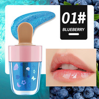 Gloss à lèvres liquide minéral végétalien mat, parfumé aux fruits, en forme de crème glacée, longue tenue, anti-bavures, waterproof, huile à lèvres repulpante
