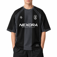 Maillot de foot personnalisé avec motif à pois imprimé par sublimation, streetwear, tenue de football, logo de marque personnalisé, t-shirt de foot
