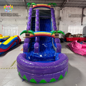 Toboggan aquatique gonflable stimulant à plusieurs pistes, toboggan aquatique géant gonflable pour adultes, toboggan aquatique gonflable pour parc aquatique de jardin - Product Image 5