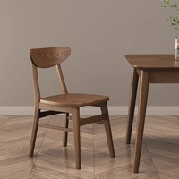 Chaise de salle à manger en frêne blanc massif de conception simple et moderne nordique par Hansen pour un restaurant à domicile