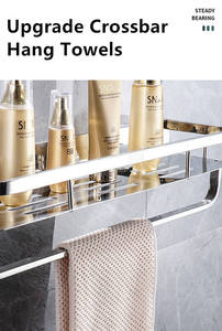 Design moderno 2-Pack grande organizzatore portatile in acciaio inox per <span class=keywords><strong>doccia</strong></span> con porta asciugamani per bagno e cucina - Product Image 3