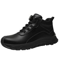 Bottes de sécurité en cuir, embout en acier, imperméables, anti-perforation, anti-écrasement, chaussures de randonnée, chaussures de travail en plein air