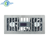 Smart Vent 4 "X 12" Couvercle de registre de plancher alimenté par un ventilateur Ventilateur d'appoint mural pour registre de conduit d'air