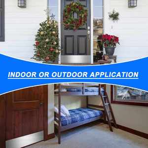 Plaque de protection de bas de porte WEKIS en acier inoxydable bronze huilé moderne pour passage de bâtiment de bureau, fixation par vis en bois - Product Image 6