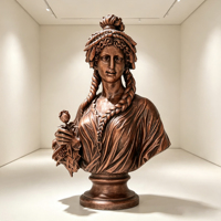 Statue en fibre de verre Athéna déesse, décoration extérieure pour jardin, villa, hôtel, paysage, taille et couleur personnalisées