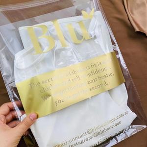 Customizable Self-Adhesive <b>Transparent</b> OPP <b>Bag</b> Waterproof Packaging Plastic <b>Bags</b> Screen Printing Sealing <b>Bag</b> for Garment - Product Image 2