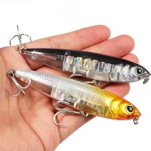 Cebo de lápiz flotante 17,5g 10cm Topwater Walk the Dog Señuelo de <span class=keywords><strong>Pesca</strong></span> 3D Swimbait Hook Popper <span class=keywords><strong>Pesca</strong></span> - Product Image 1