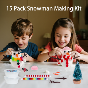 Arcilla para Hacer Muñecos de Nieve Navideños para Niños, Kit de Manualidades para Construir tu Propio Muñeco de Nieve, Juego de Modelado de Muñecos de Nieve - Product Image 4