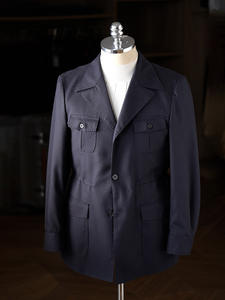 Nuova Giacca Primaverile da <span class=keywords><strong>Uomo</strong></span> in <span class=keywords><strong>Lino</strong></span> Stile Retrò Traspirante di Alta Qualità con Multi-tasche Casual - Product Image 4