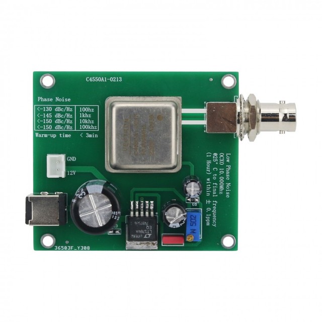 C4550A1-0213 Audio Low Phase Noise OCXO 10MHz External Clock Source for Professional Audio Equipment