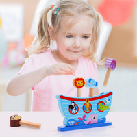 Tooky, nuevo diseño, juguetes de animales de madera para niños