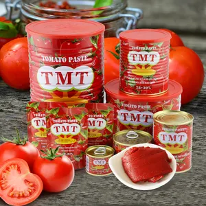 TMT concentrato di pomodoro in scatola 2200g o qualsiasi dimensione prezzo di fabbrica di prima mano concentrato di pomodoro buon gusto 28-30% pomodori brix