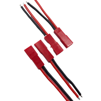 Kabel Harness Konektor JST 2 Pin Merah untuk Baterai LED Elektronik RC OEM