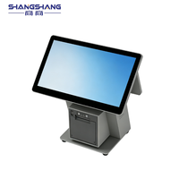 Caja Registradora Personalizada con Pantalla Táctil Dual de 15.6 Pulgadas, Sistema POS Android, Hardware Todo en Uno, Carcasa Metálica, para Restaurantes y Negocios Minoristas
