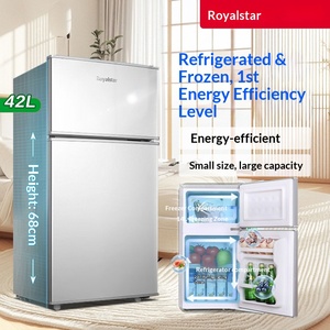 Rongshida 42L Small Dormitory Rental Room Refrigerated Mini Double Door <b>Refrigerator</b> Auto-Defrost Energy Efficiency Level I - Product Image 5